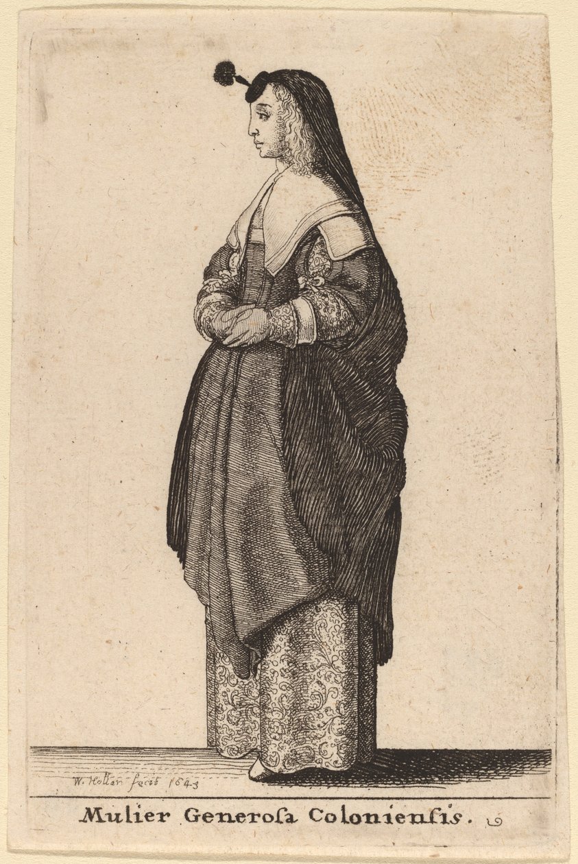Den generøse kvinde fra Köln af Wenceslaus Hollar