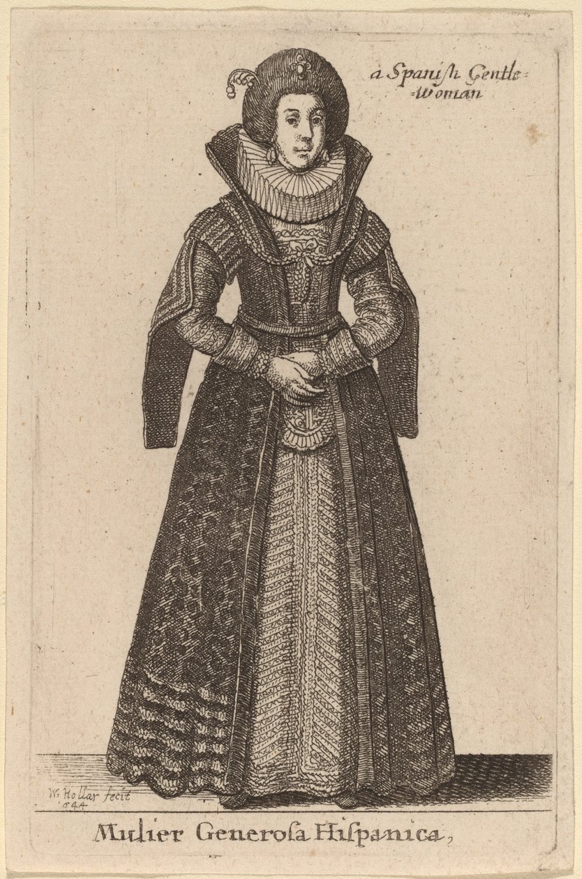 En generøs spansk kvinde af Wenceslaus Hollar