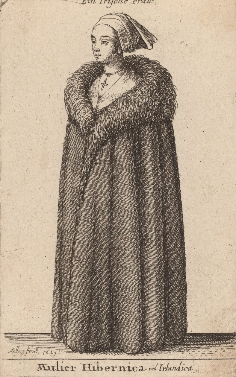 En irsk kvinde, 1649. af Wenceslaus Hollar