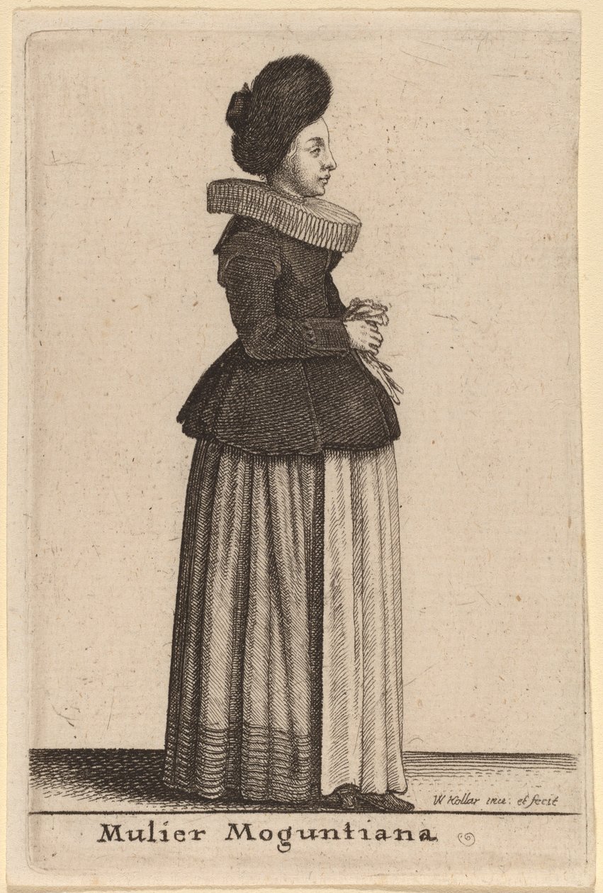 En kvinde fra Mainz af Wenceslaus Hollar