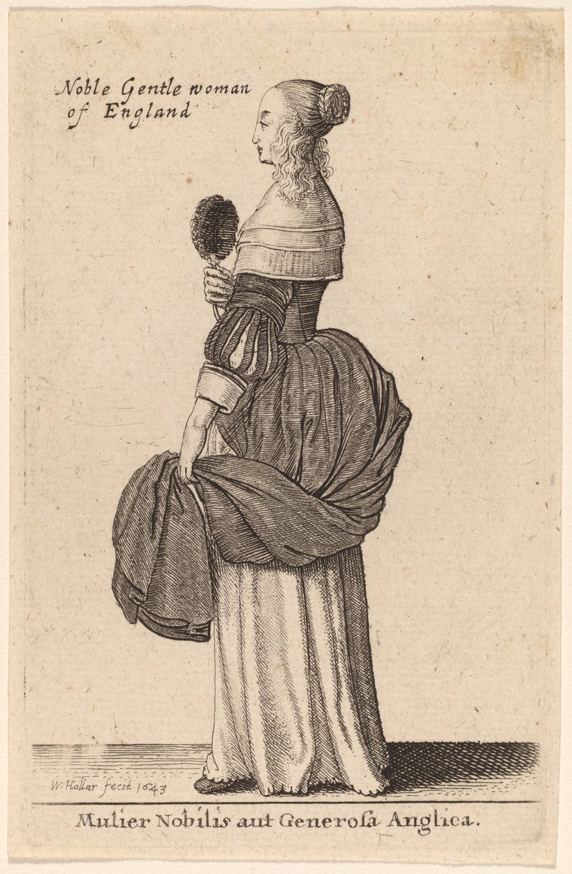 En ædel eller generøs engelsk kvinde af Wenceslaus Hollar