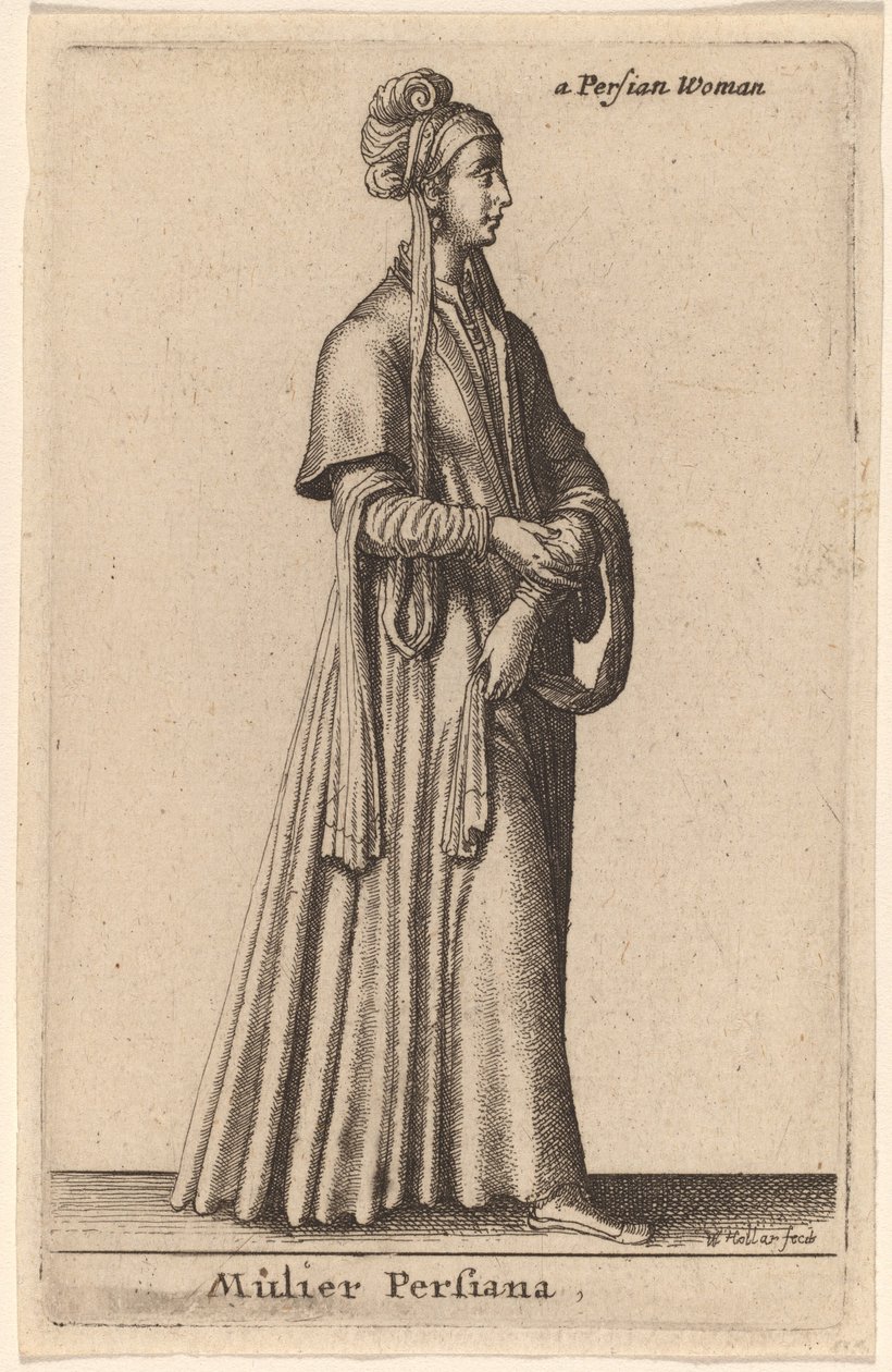 En persisk kvinde af Wenceslaus Hollar