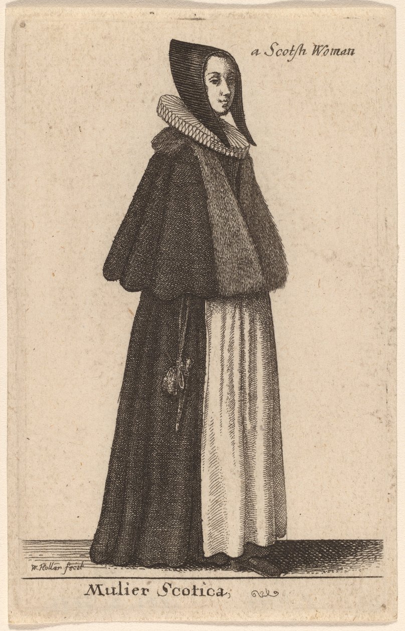 En skotsk kvinde af Wenceslaus Hollar