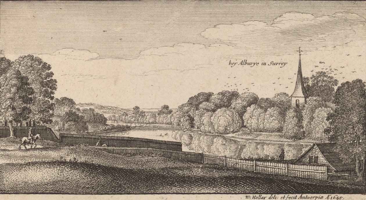 I nærheden af Albury, 1645. af Wenceslaus Hollar