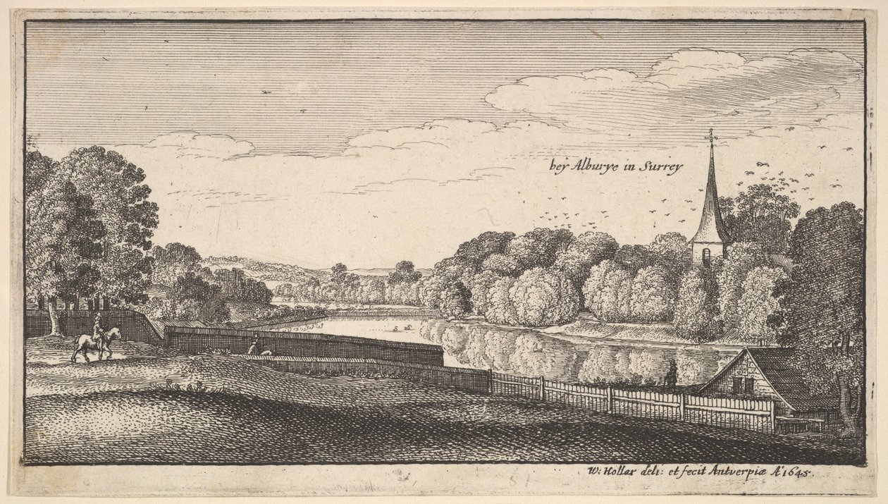 I nærheden af Albury, 1645. af Wenceslaus Hollar