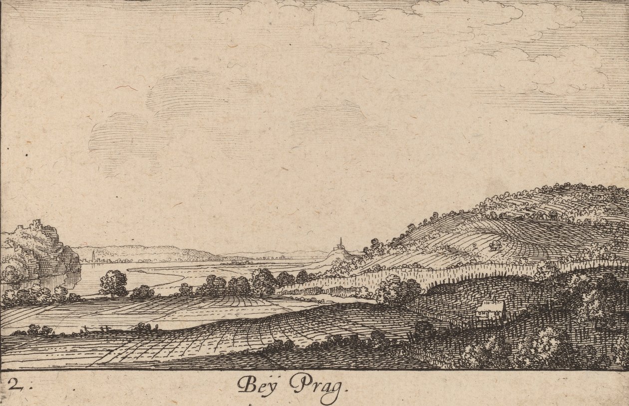 I nærheden af Prag, 1635. af Wenceslaus Hollar