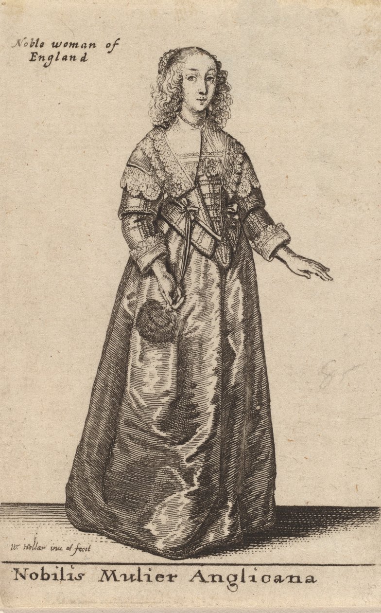En ædel engelsk kvinde. af Wenceslaus Hollar