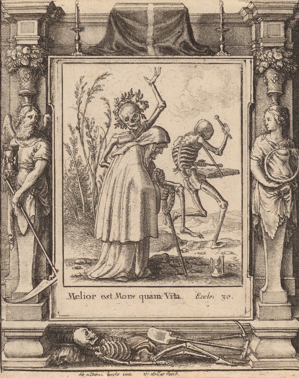 Gammel kvinde, 1651. af Wenceslaus Hollar