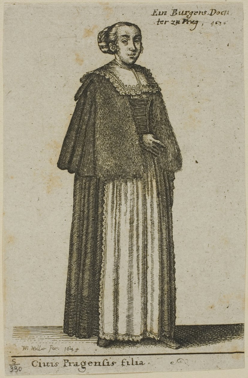 Prag pige af Wenceslaus Hollar