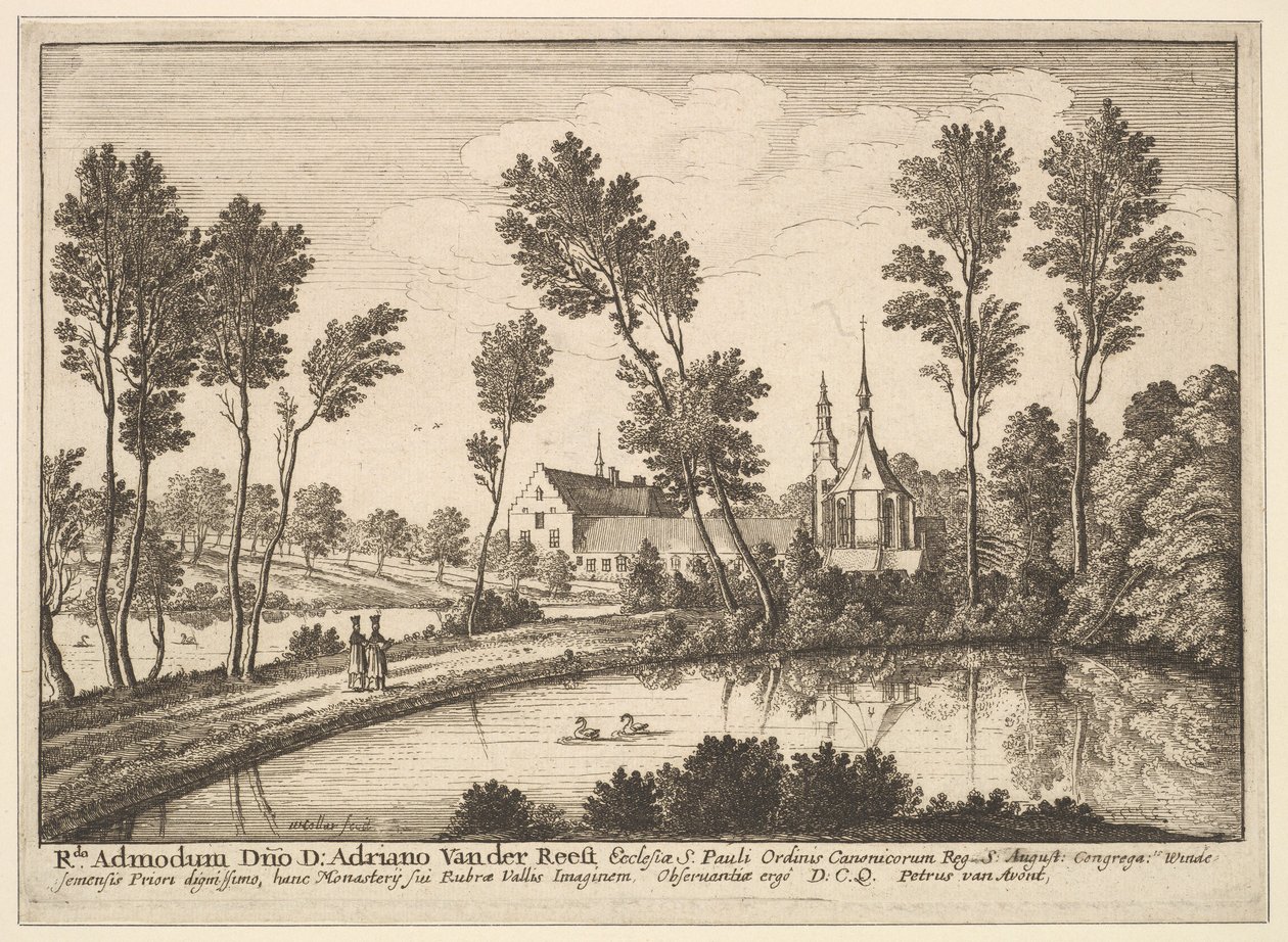 Rothendael Abbey, 1648. af Wenceslaus Hollar