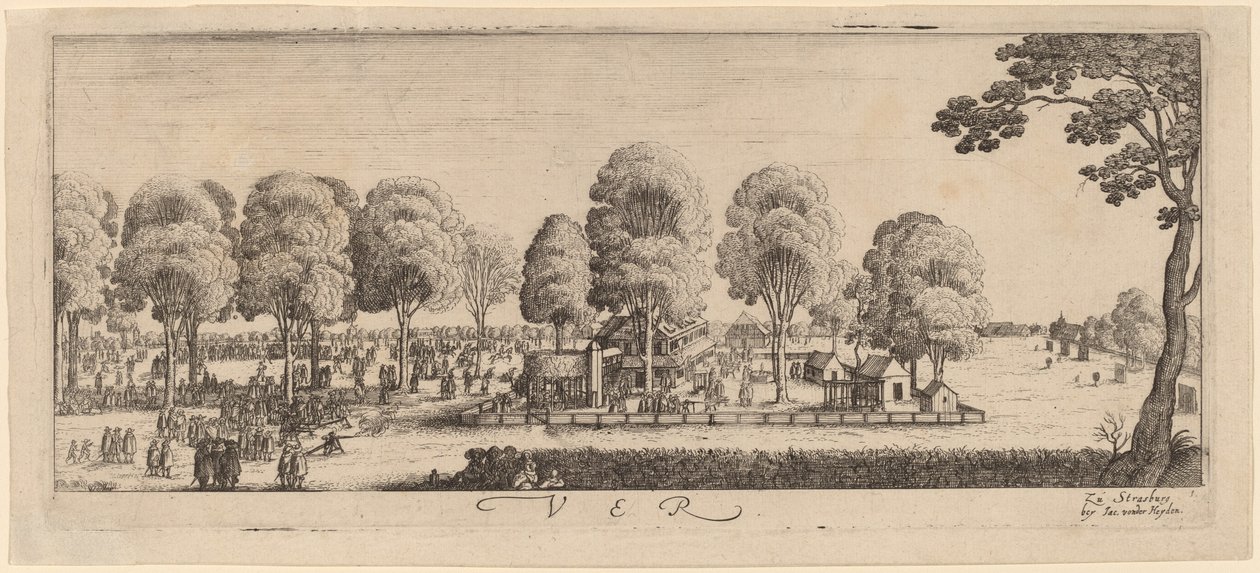 Forår: Skydebanen, ca. 16281629. af Wenceslaus Hollar