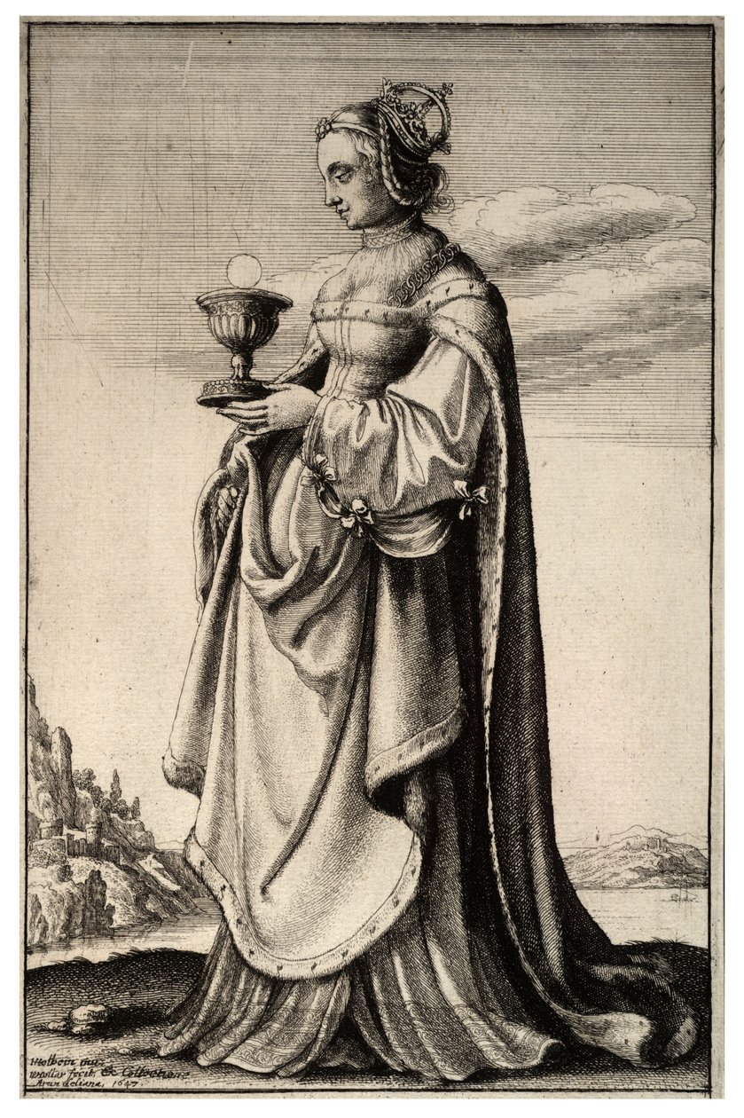 Sankt Barbara af Wenceslaus Hollar