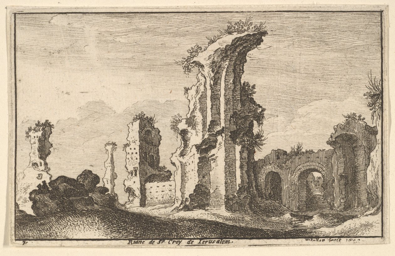 St. Croix de Jerusalem, 1650. af Wenceslaus Hollar