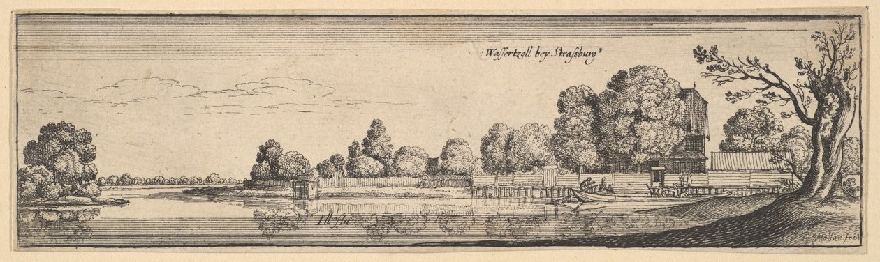 Strasbourg: Tollhuset, 1625-77. af Wenceslaus Hollar