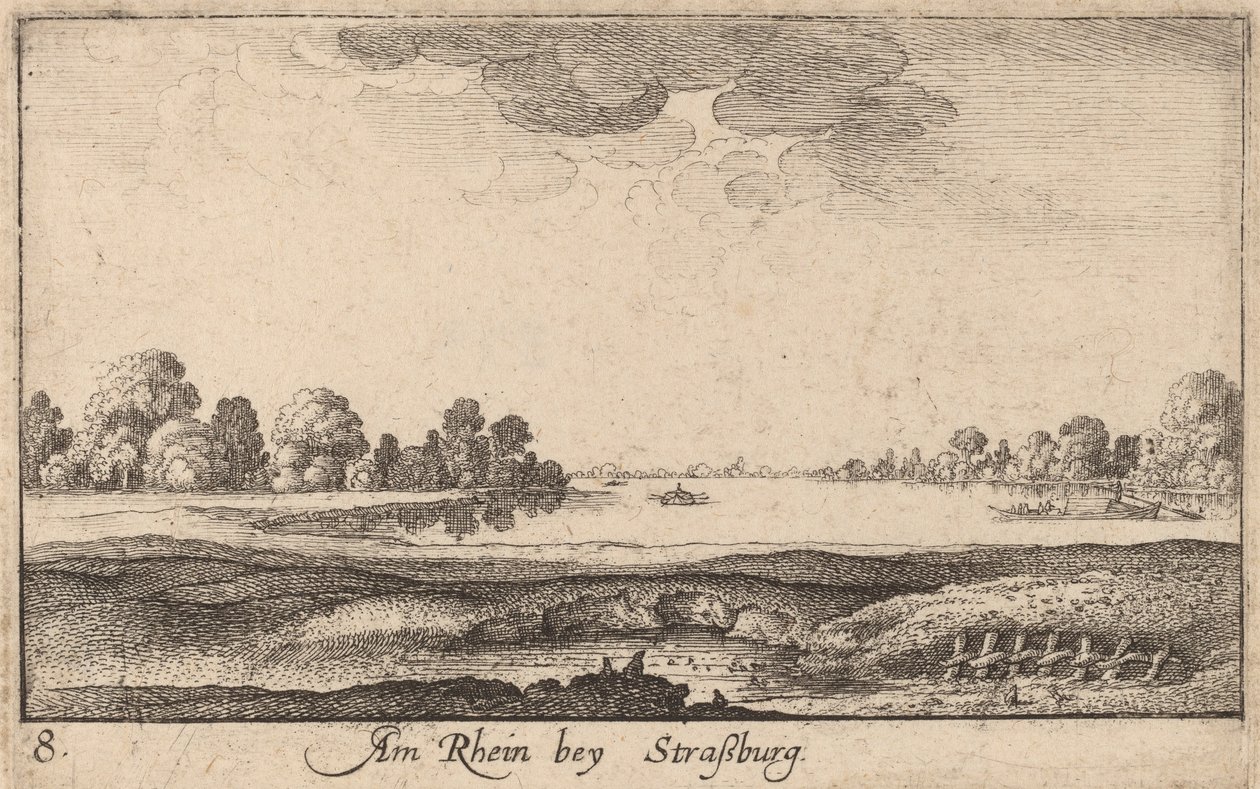 Strasbourg: Tollhuset, 1635. af Wenceslaus Hollar