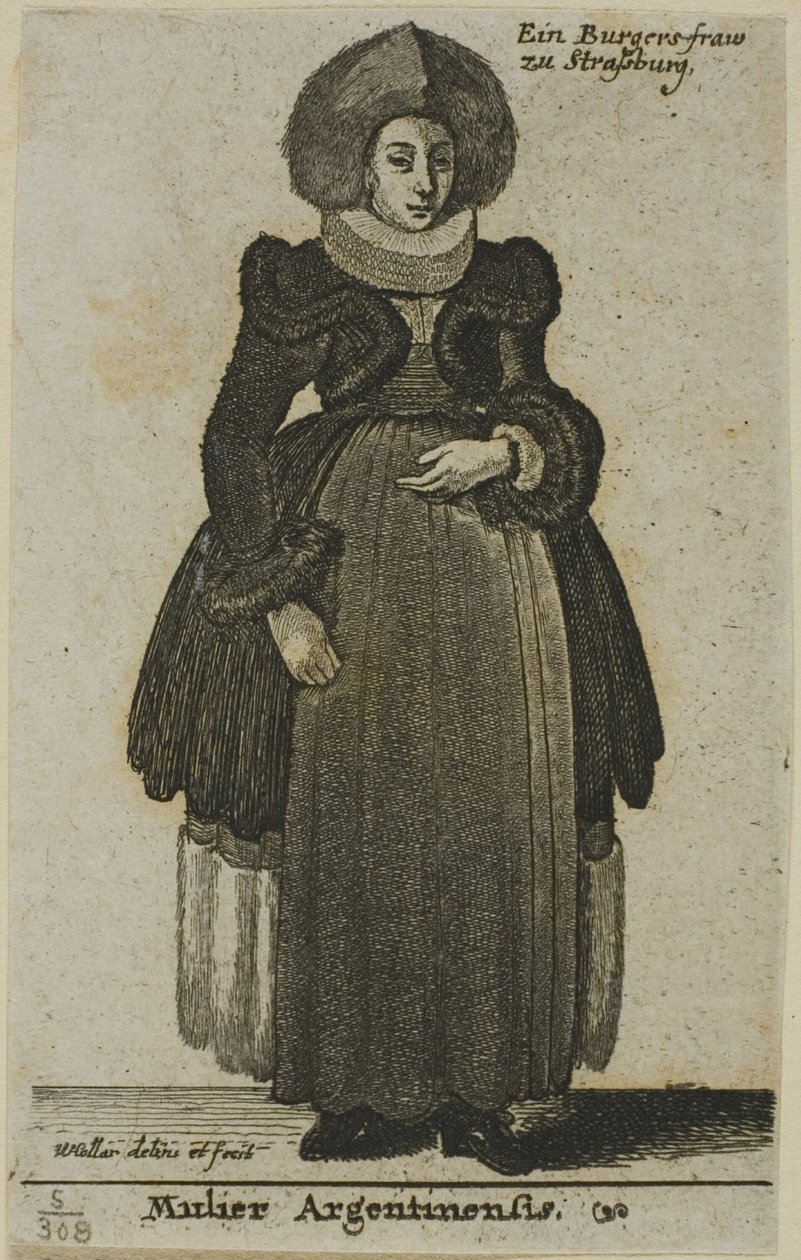 Strasbourg kvinde af Wenceslaus Hollar