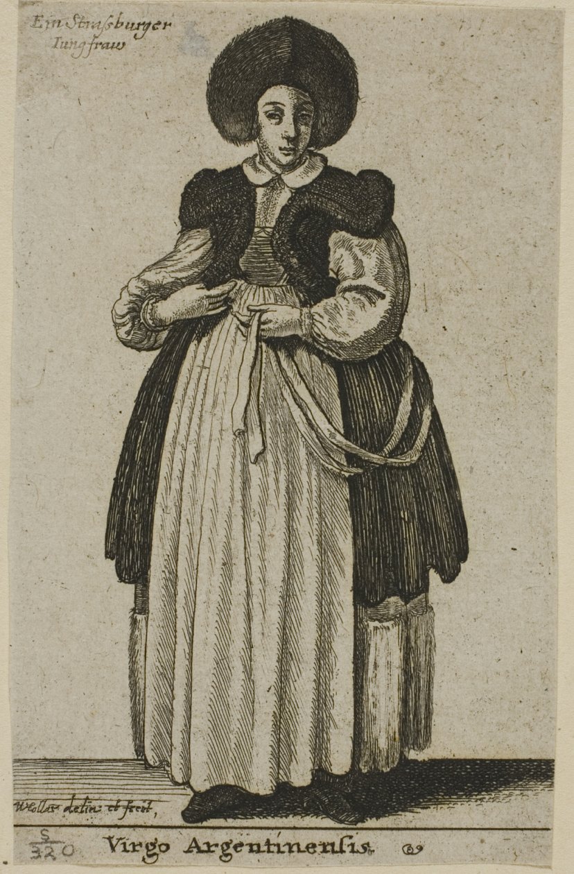 Strasbourg kvinde af Wenceslaus Hollar