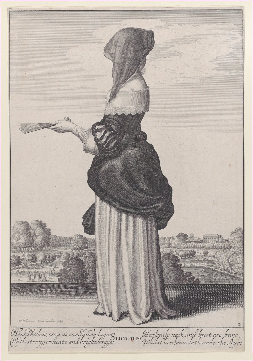 Sommer, fra Årstiderne, 1643-44., 1643-44. af Wenceslaus Hollar