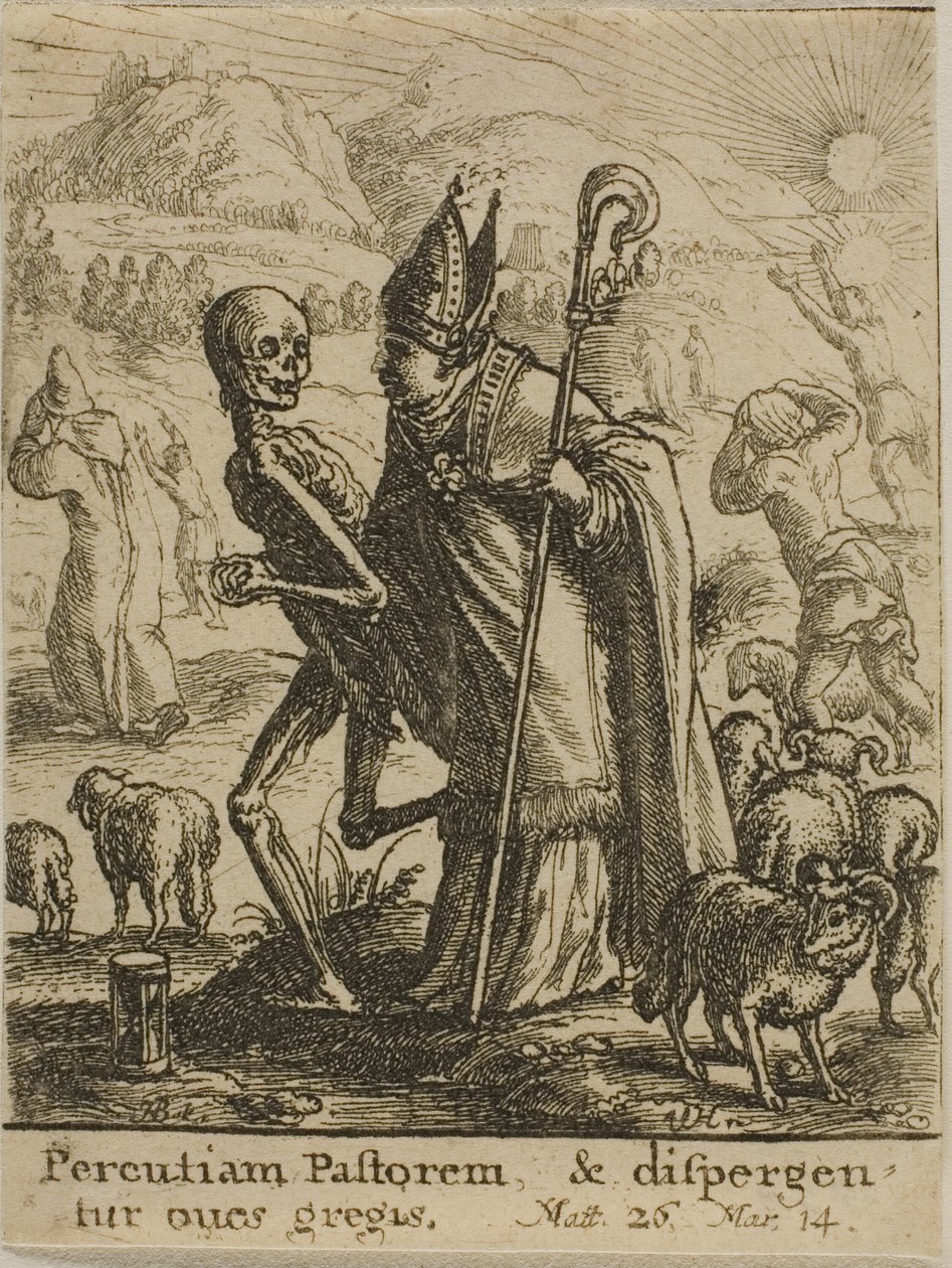 Biskoppen og Døden af Wenceslaus Hollar