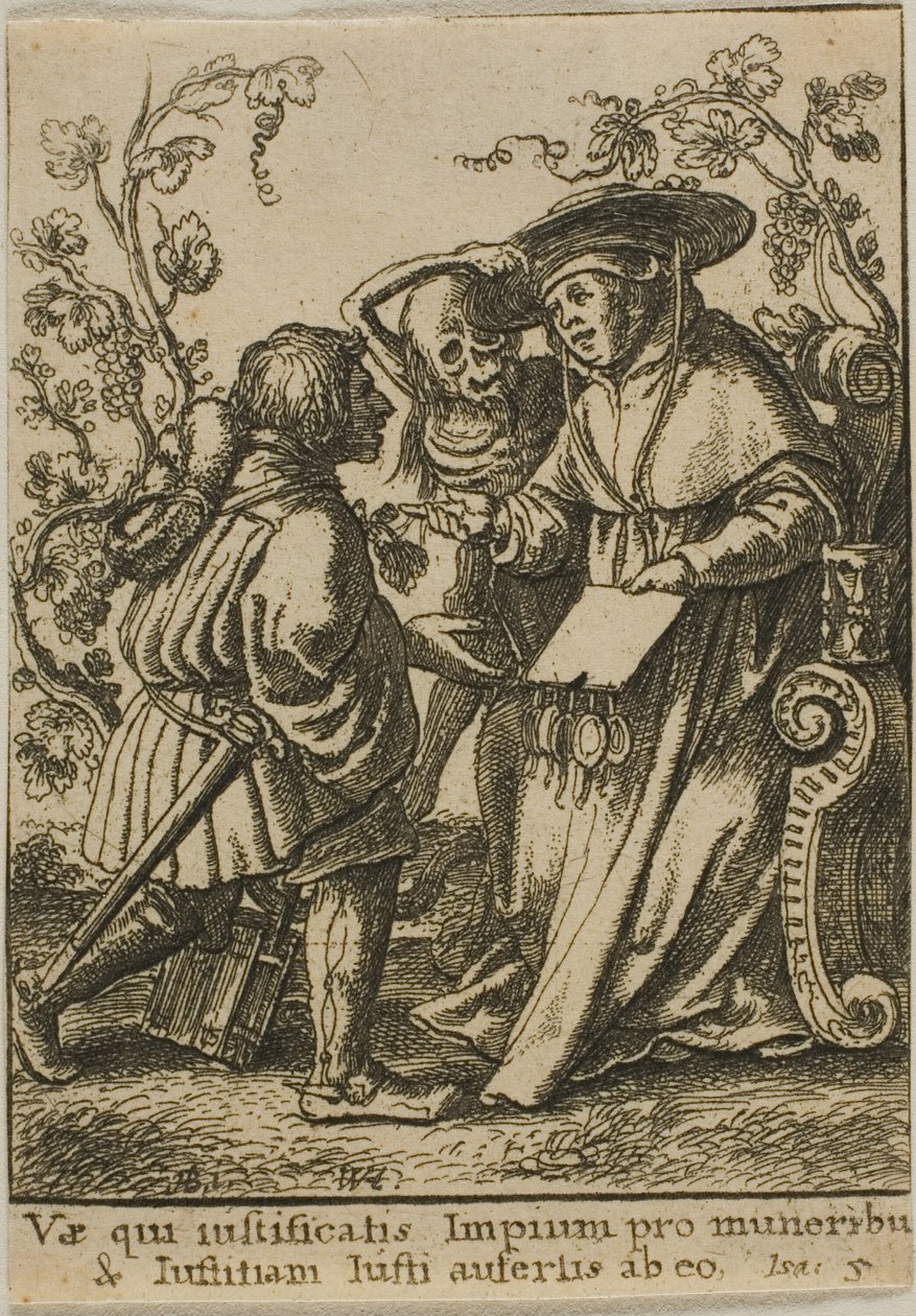 Kardinalen og Døden af Wenceslaus Hollar