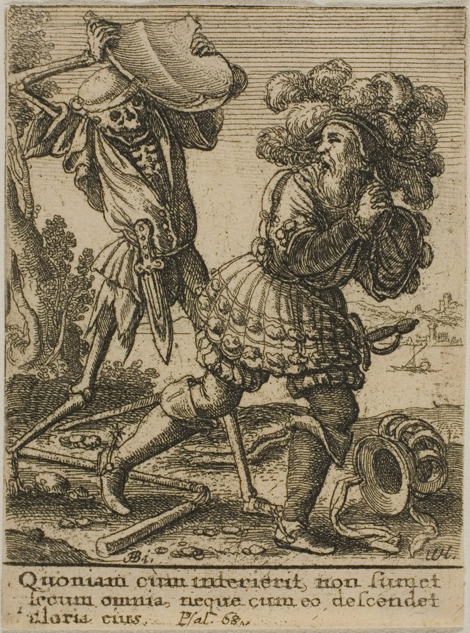 Greven og Døden af Wenceslaus Hollar
