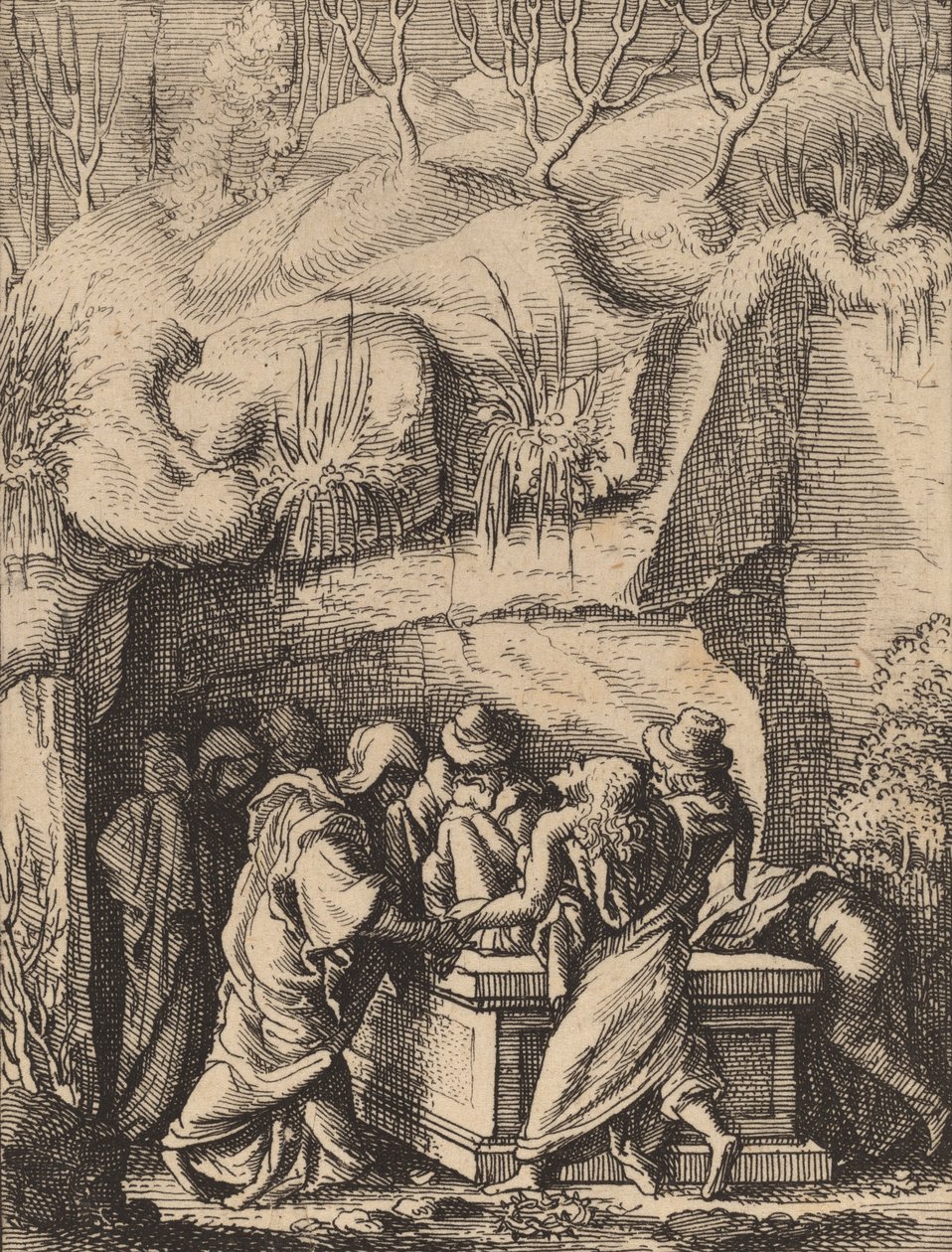 Begravelsen. af Wenceslaus Hollar