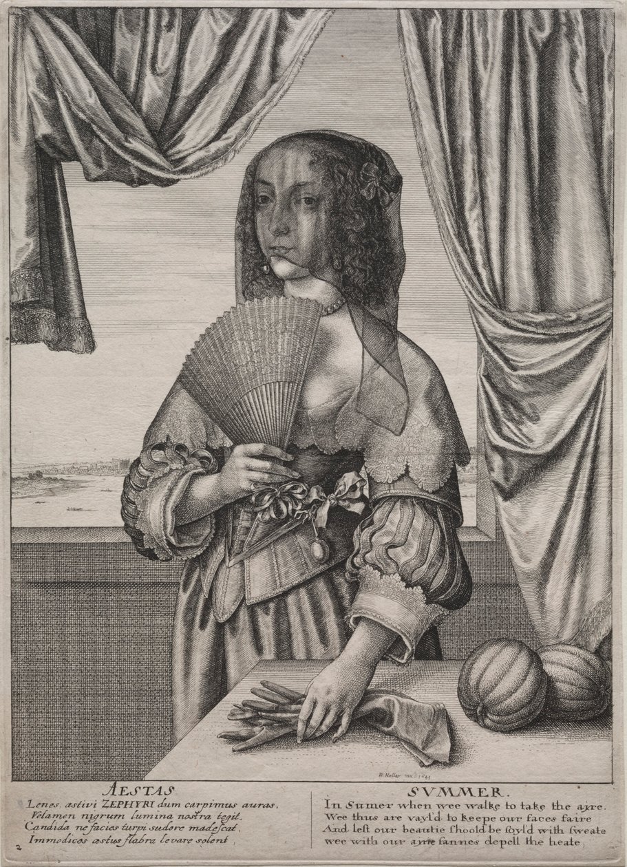 De fire årstider: Sommer, 1641. af Wenceslaus Hollar