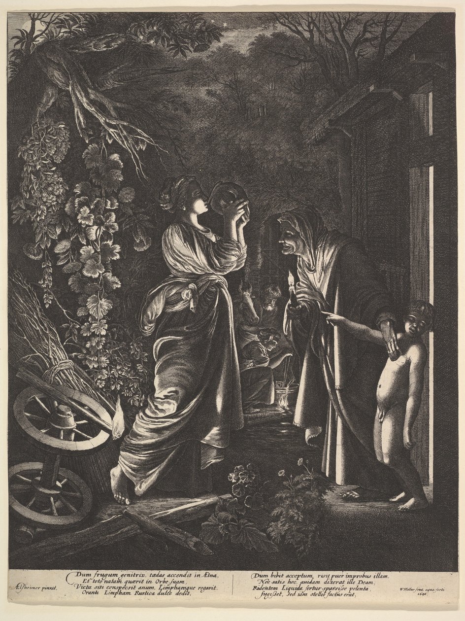 Bespottelsen af Ceres, 1646. af Wenceslaus Hollar