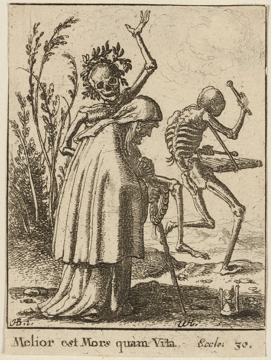 Den gamle kvinde og døden af Wenceslaus Hollar