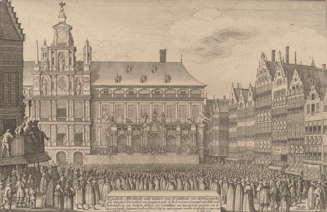 Freden i Munster, 1641. af Wenceslaus Hollar