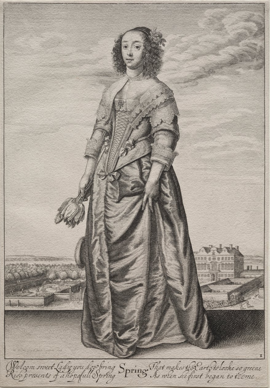 Årstiderne: Forår, 1643-1644. af Wenceslaus Hollar