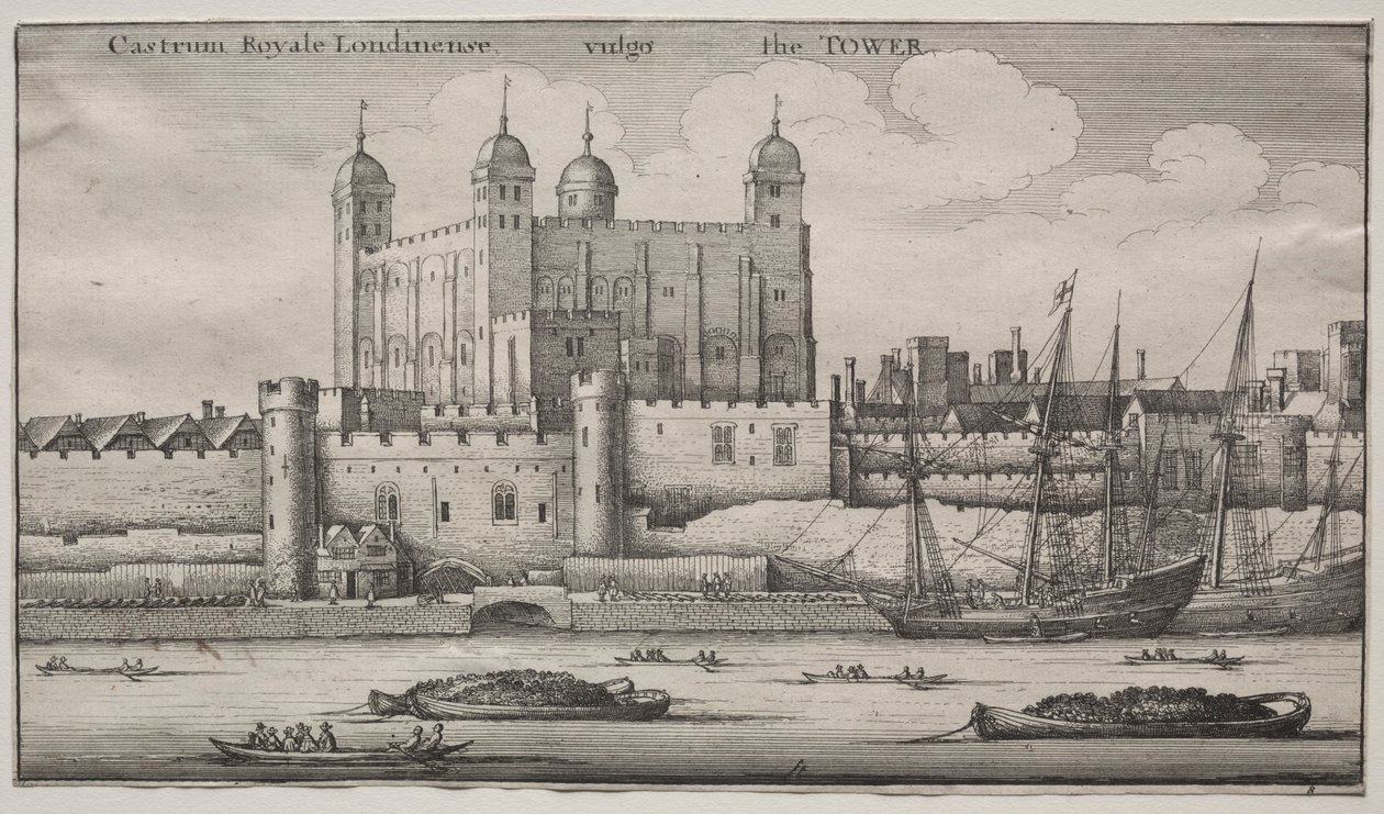 Tower, London. af Wenceslaus Hollar