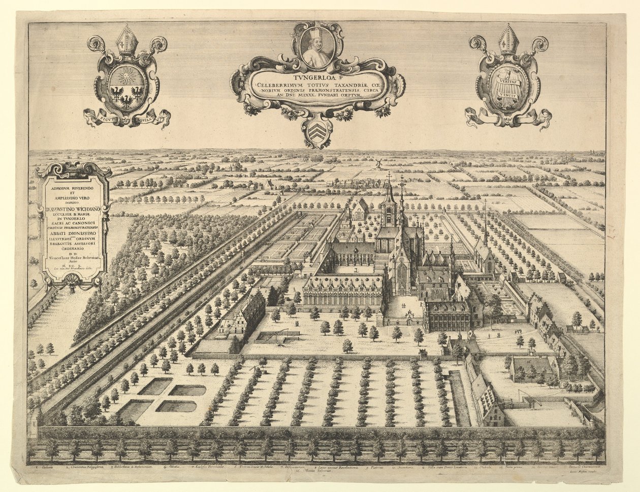 Tongerloo, 1659. af Wenceslaus Hollar