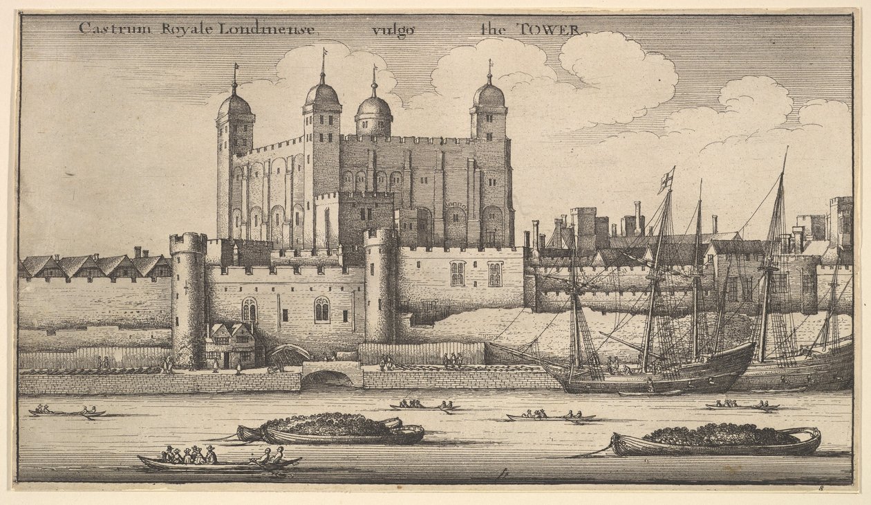 Tower of London, 1625-77. af Wenceslaus Hollar