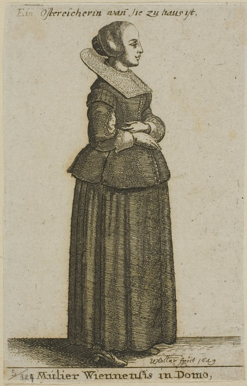 Wiener kvinde af Wenceslaus Hollar