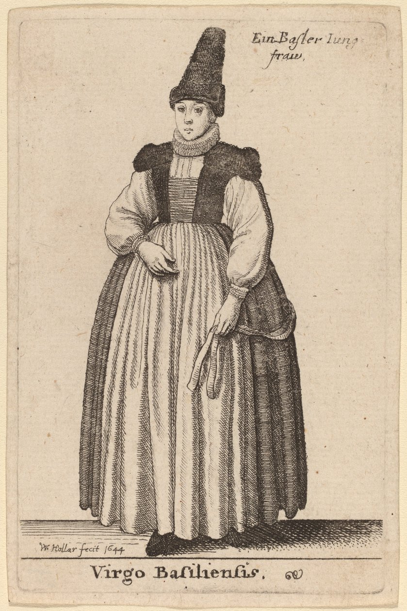 Jomfru af Basel af Wenceslaus Hollar