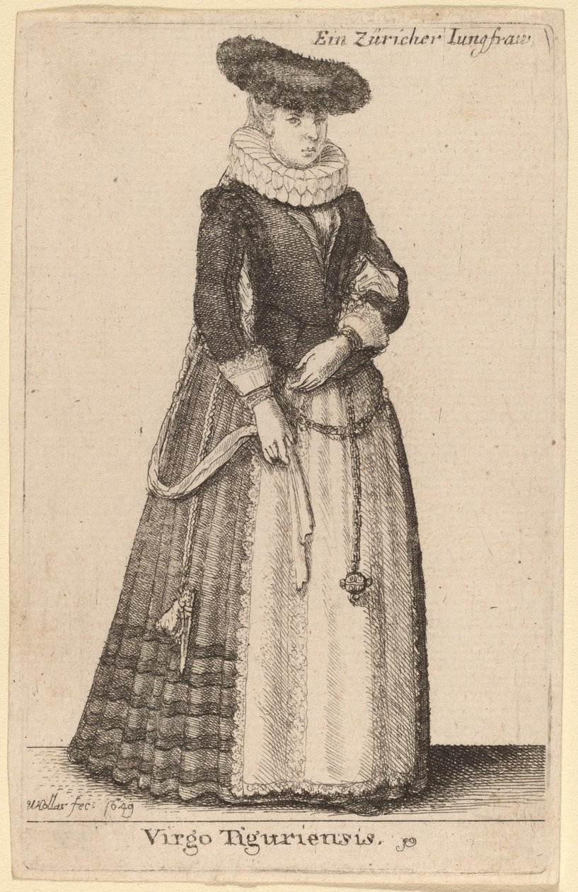 Jomfru af Tiguriensis af Wenceslaus Hollar