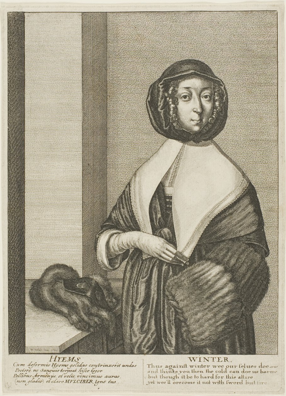 Vinter af Wenceslaus Hollar