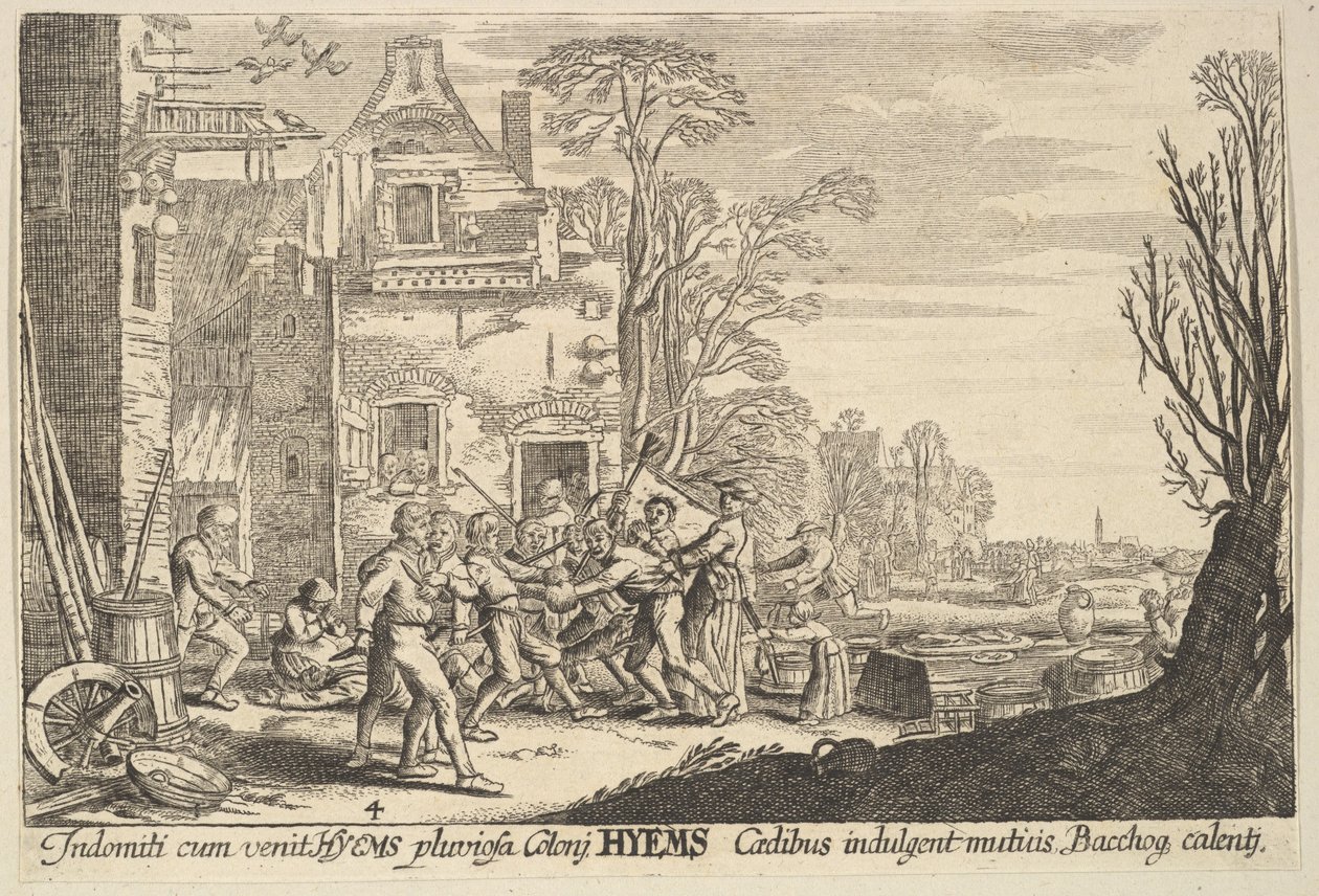 Vinter, 1629. af Wenceslaus Hollar