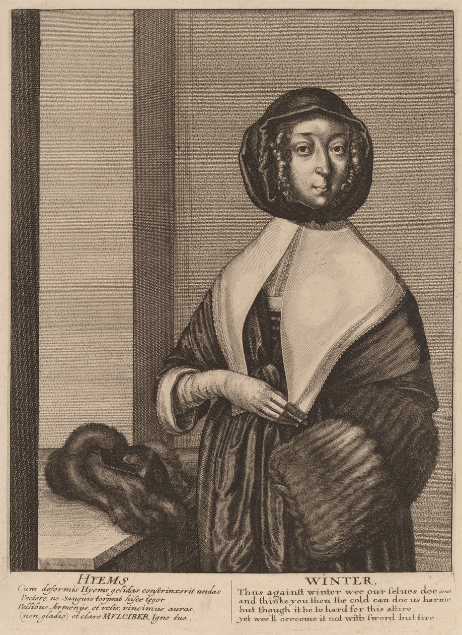 Vinter, 1641. af Wenceslaus Hollar