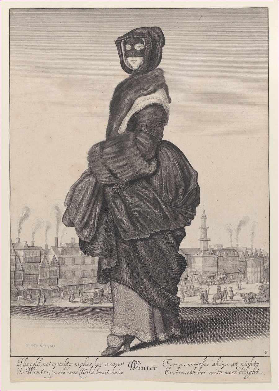 Vinter, fra Årstiderne, 1643-44., 1643-44. af Wenceslaus Hollar