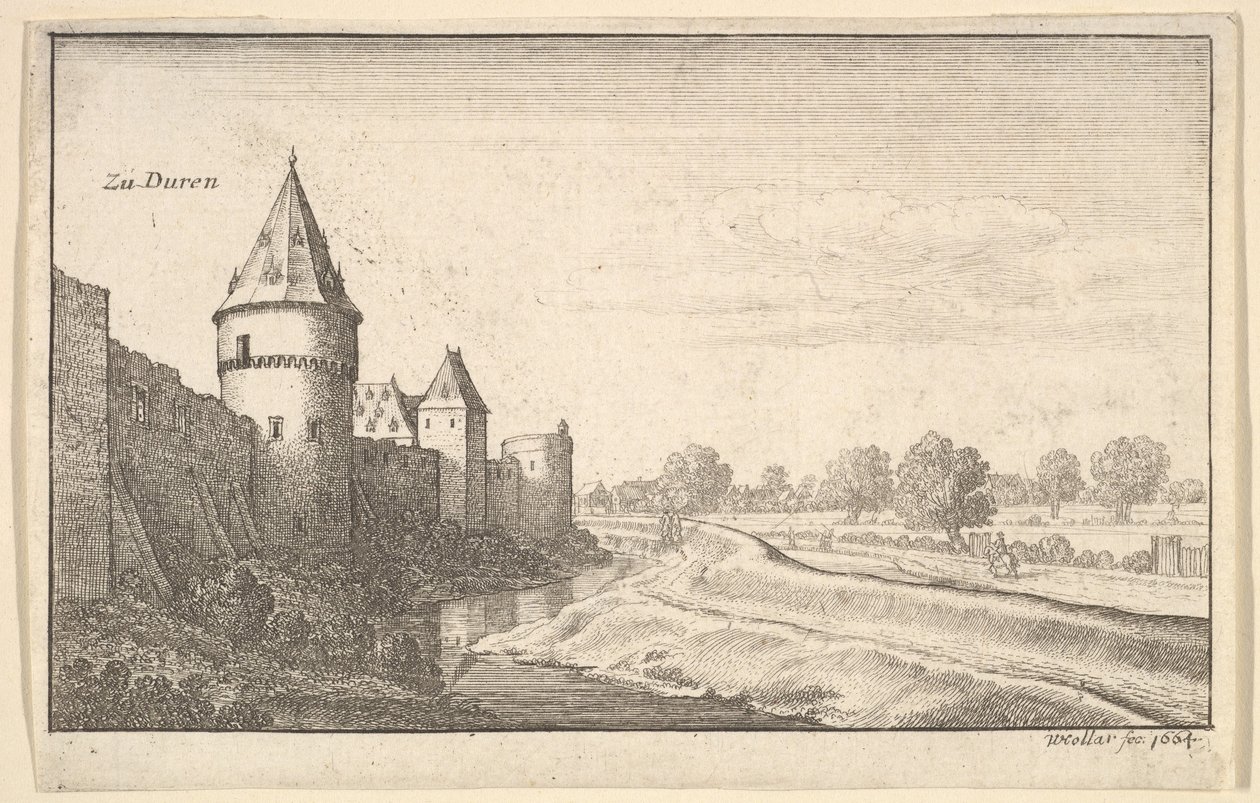 I Duren, 1664. af Wenceslaus Hollar