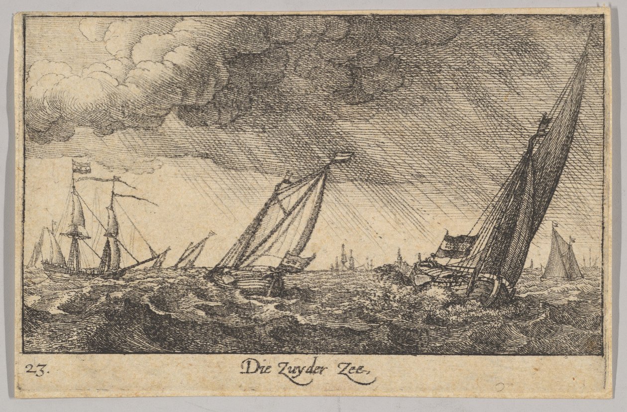 Zuyder Zee, 1635. af Wenceslaus Hollar