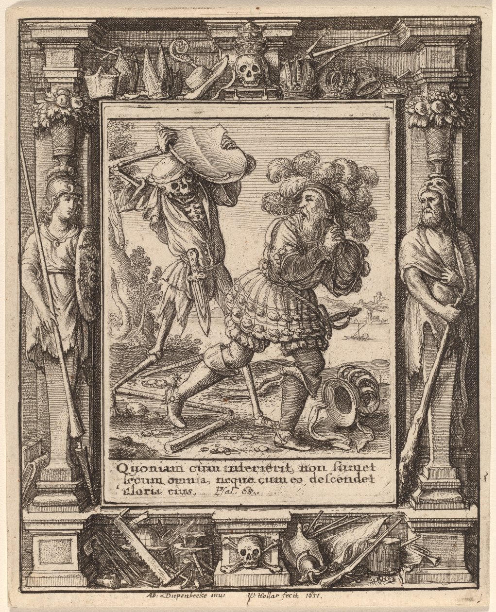 Tælle af Wenceslaus Hollar after Hans Holbein the Younger after Abraham van Diepenbeeck