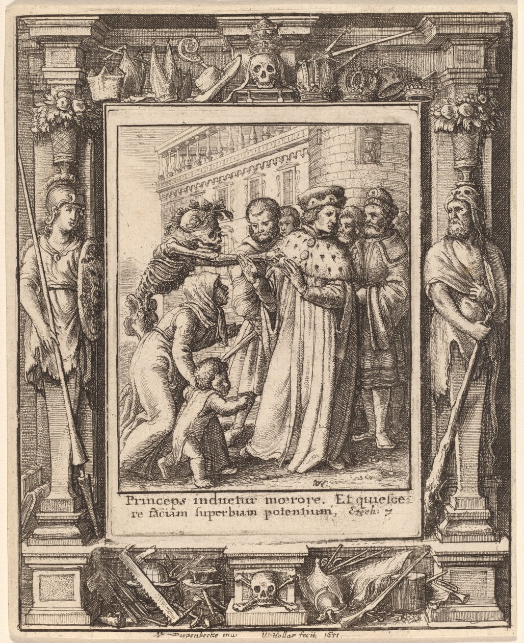 Duke af Wenceslaus Hollar after Hans Holbein the Younger after Abraham van Diepenbeeck