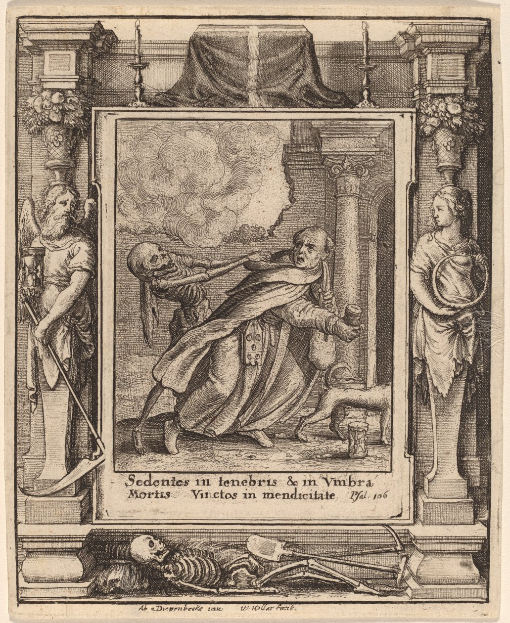 Munk af Wenceslaus Hollar after Hans Holbein the Younger after Abraham van Diepenbeeck