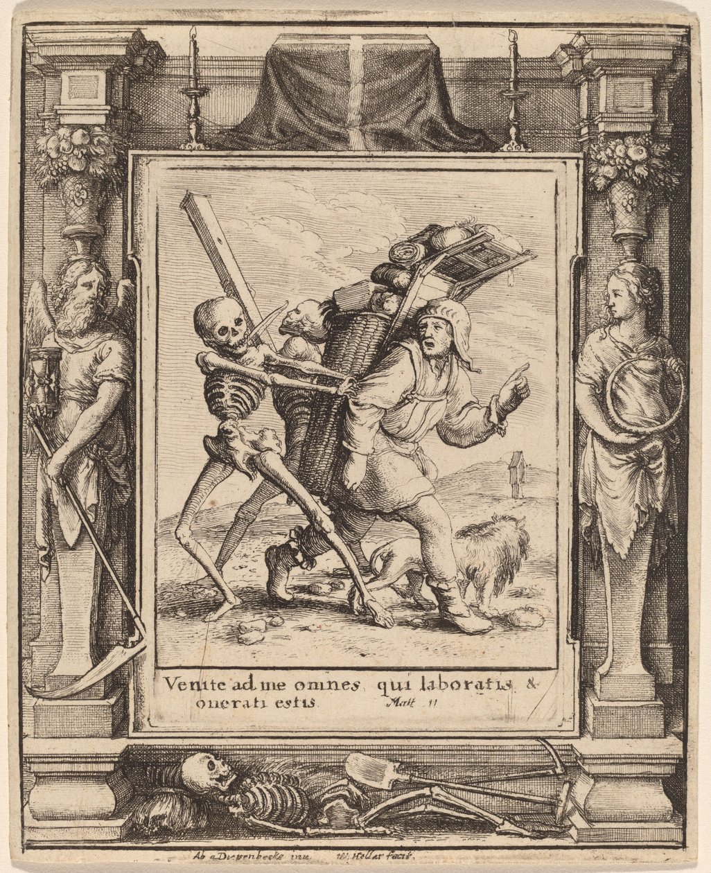 Kræmmer af Wenceslaus Hollar after Hans Holbein the Younger after Abraham van Diepenbeeck
