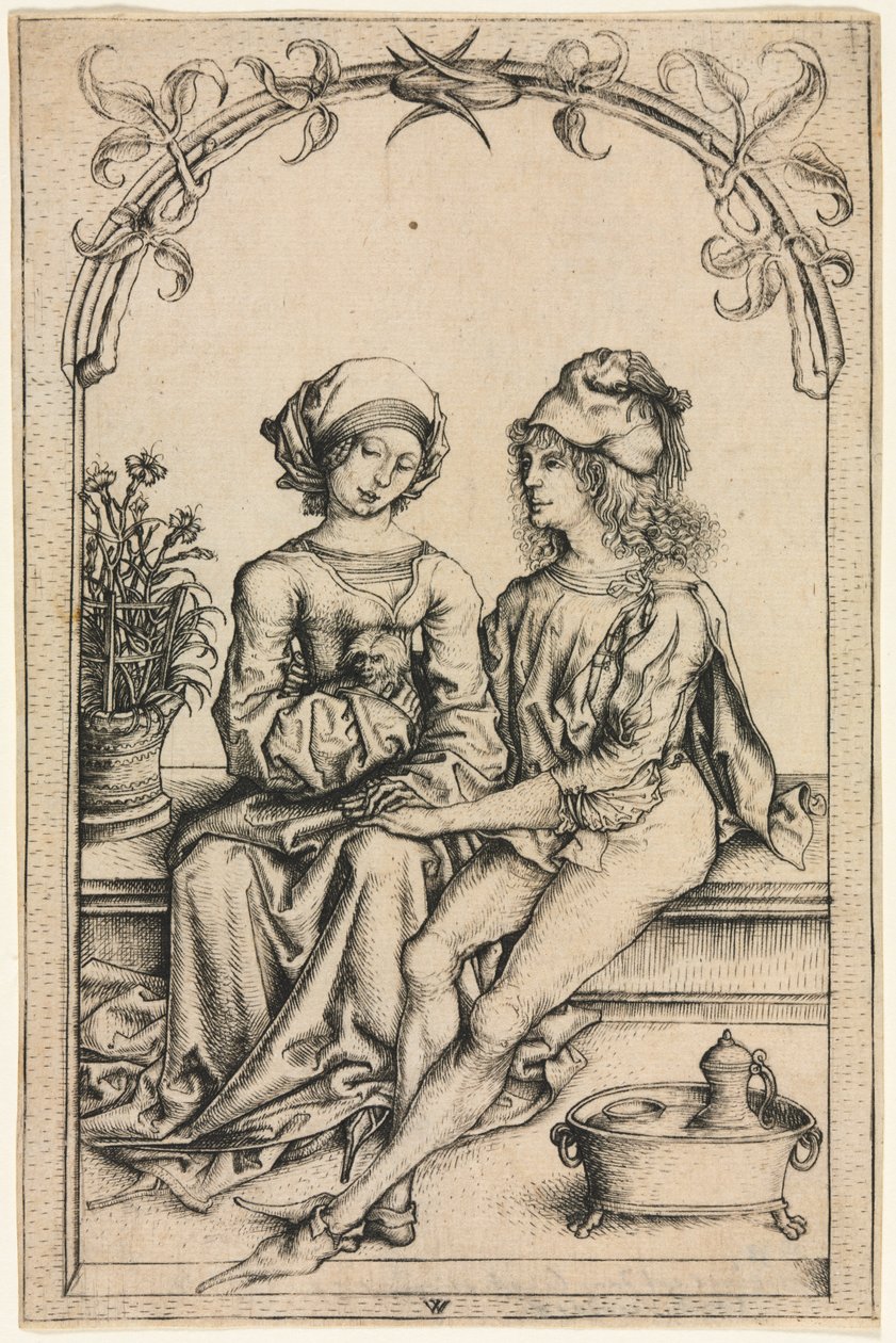 De elskende (efter Housebook Master) af Wenzel von Olmütz