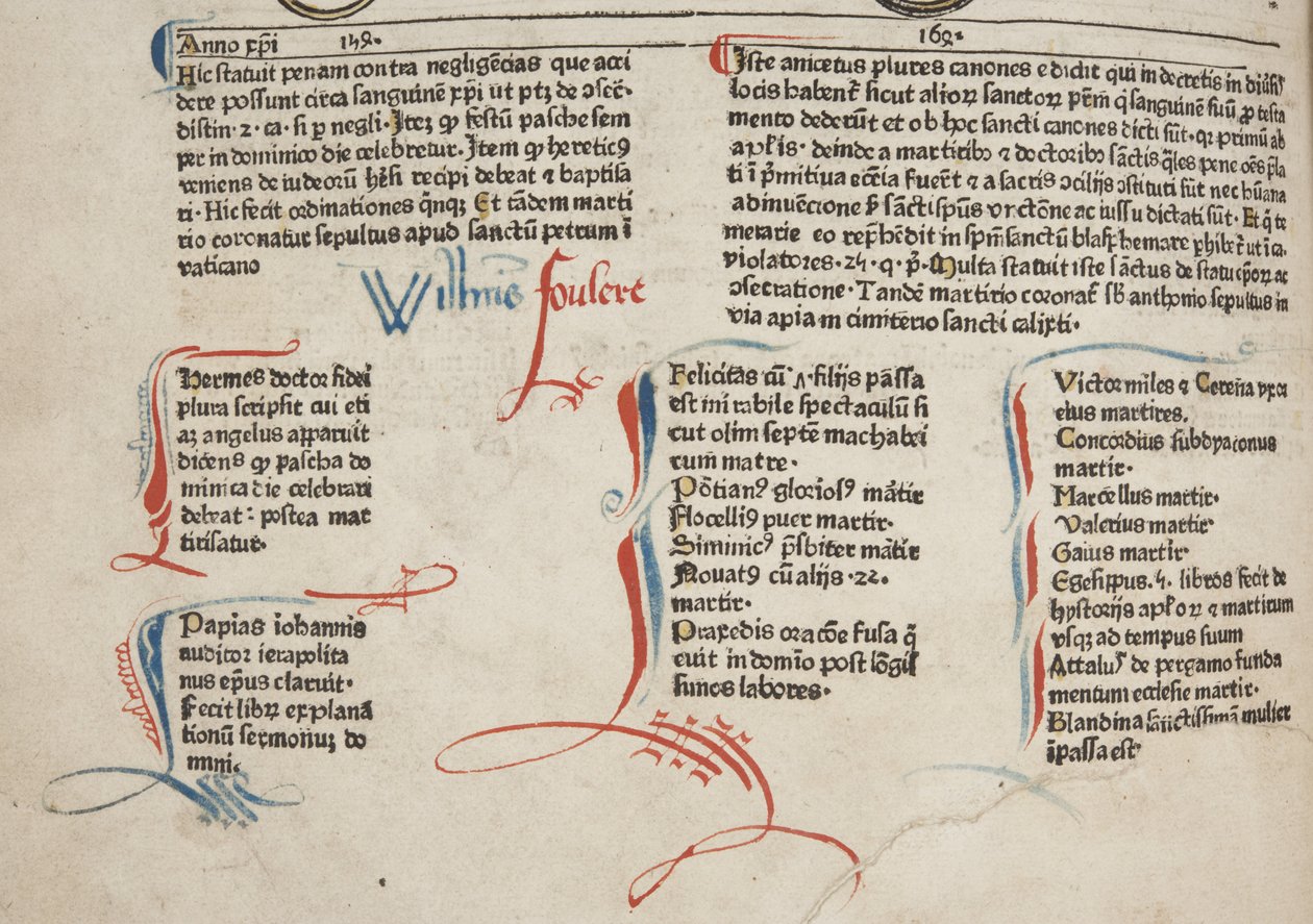 Fol 30 verso, detalje af Werner Rolevinck