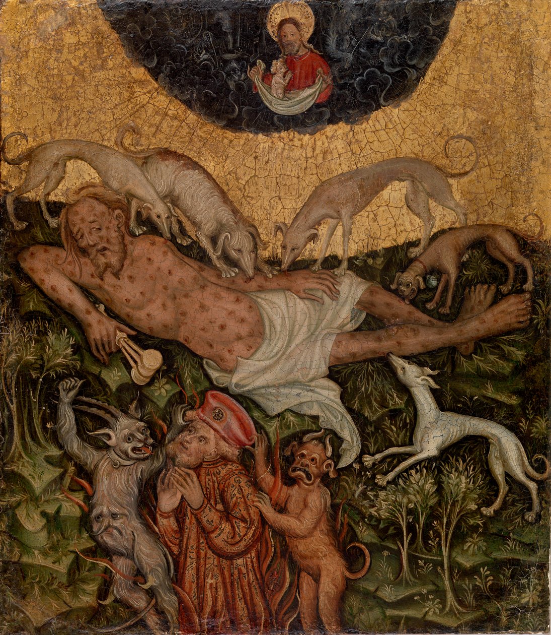 Helbredelse af Lazarus af Westphalian Master